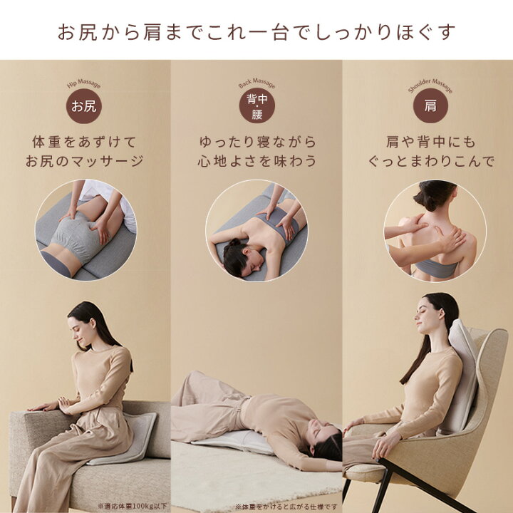 楽天市場】【ポイント10倍】ルルド プレミアム シートマッサージャー 