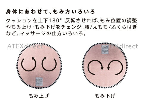 ルルドマッサージクッションSSフットAX-HXL194足足つぼ足裏マッサージフットマッサージもみ玉アテックスATEX※沖縄・離島追加請求あり【楽ギフ_包装】