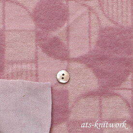 パイル 起毛 ジャガード 幾何柄 [ 生地 布 カットソー ジャカード ジオメトリック 幾何 マルチカラー 可愛い 柄 ニット ジャージー ]