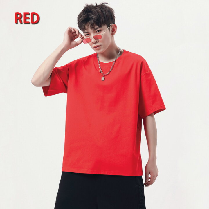 楽天市場 クーポン Tシャツ メンズ ビッグシルエット カットソー ビッグtシャツ 半袖 春 夏 綿100 コットン100 おしゃれ コットン テレワーク おうちコーデ カレッジ風 ファッション メンズ Tシャツ ビッグシルエット 半袖 無地 Amitumi Fashion