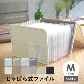 【15日限定★ P5倍】書類 収納 書類ケース ファイル ファイル収納 Mサイズ じゃばら式 13ポケット ドキュメントファイル 書類収納 領収書整理 医療費領収書 A5 手紙整理 学校 プリント入れ レシート整理 通帳 ポケットファイル インデックスファイル