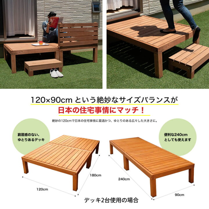 楽天市場 39対応 ユニット式デッキ縁台専用フェンス 縁台 木製 フェンス ユニット式デッキ縁台専用支柱 １本単品 デッキ縁台 縁側 おしゃれ キット Diy 簡単 庭 ベランダ テラス 屋外 屋内 キャンプ おうちカフェ ベランピング 頑丈 天然木 Jyud P460 ガーデン