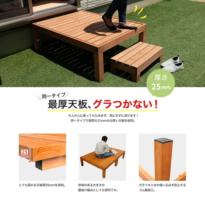 楽天市場 39対応 ユニット式デッキ縁台専用フェンス 縁台 木製 フェンス ユニット式デッキ縁台専用支柱 １本単品 デッキ縁台 縁側 おしゃれ キット Diy 簡単 庭 ベランダ テラス 屋外 屋内 キャンプ おうちカフェ ベランピング 頑丈 天然木 Jyud P460 ガーデン