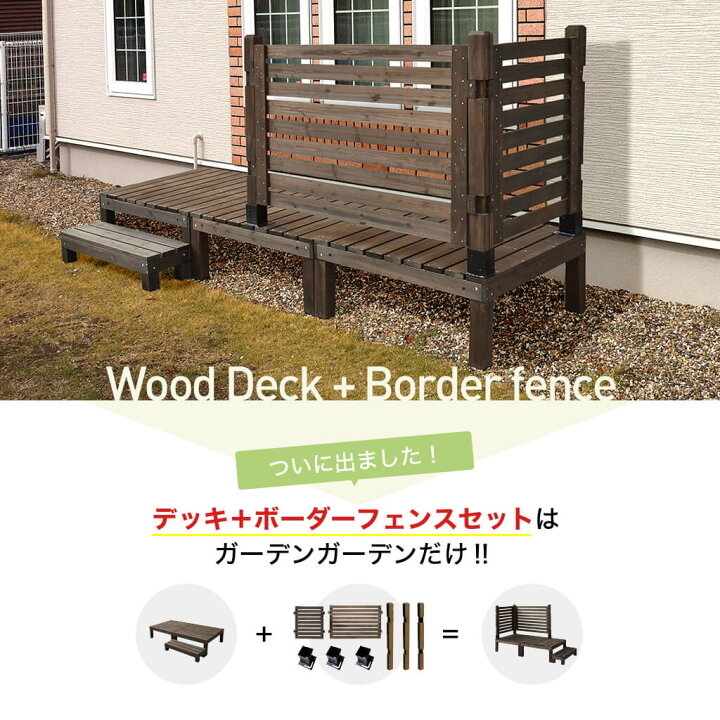 楽天市場】システムサンデッキ 90×180cm 縁台セット 縁台 木製 