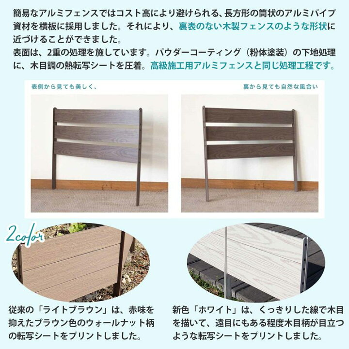 楽天市場】【訳あり・アウトレット】アルミ ボーダーフェンス 