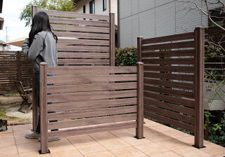 楽天市場 フェンス 目隠し アルミ ボーダーフェンス スタンダード 1cm間隔設置用 フェンス単品1枚 外構 Diy 木目調 おしゃれ 簡単 外構フェンス Albf 140 ガーデン ガーデン 楽天市場店