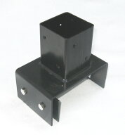 【スーパーセール期間中は15%OFFクーポン】15cmブロック専用支柱設置金具 1個単品 木製フェンス用 固定 …