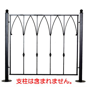 モダンエクステリアフェンス モンタナ 1枚 単品 幅90cm 高さ80cm ブラック フェンス アイアンフェンス 目隠し 門扉 ゲート 扉 庭 屋外 ベランダ 外溝 かわいい 縦型 ナチュラル DIY diy おしゃれ