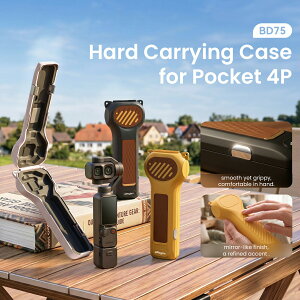�݊��i DJI Osmo Pocket 4P �Ή� �P�[�X �t���J�o�[ �n�[�h�P�[�X �ی�P�[�X �I�Y���|�P�b�g4p �I�Y���|�P�b�g4 �ϏՌ� �Ռ��z�� �h�o �L�Y�h�~ �X�g���b�v�z�[�� �N�b�V���� �y�� �����^�� 3�F�W