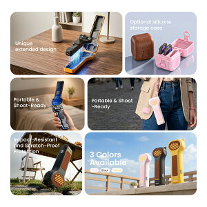 �݊��i DJI Osmo Pocket 4P �Ή� �P�[�X �t���J�o�[ �n�[�h�P�[�X �ی�P�[�X �I�Y���|�P�b�g4p �I�Y���|�P�b�g4 �ϏՌ� �Ռ��z�� �h�o �L�Y�h�~ �X�g���b�v�z�[�� �N�b�V���� �y�� �����^�� 3�F�W