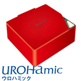 ＼ページ限定・ティースプーン付／　超音波入歯洗浄器 【携帯入れ歯洗浄器 ウロハミック】 【送料無料・代引料無料】　[ケース付き・専用酵素剤7包付き]