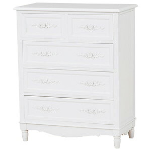 \ページ限定・ティースプーン付/ タンス アンティーク調 ホワイト ★送料無料★【チェスト MCH-8191WH】 箪笥 収納棚 収納ラック リビングチェスト おしゃれ