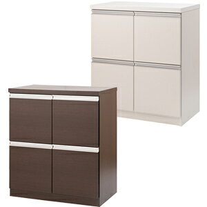 【送料無料・完成品】【スタイリッシュデザイン スクエアキャビネット幅73扉タイプ】 国産 リビング収納キャビネット スクエア 扉タイプ シンプル ロータイプ 高さ82