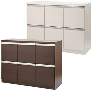 【送料無料・完成品】【スタイリッシュデザイン スクエアキャビネット幅109扉タイプ】 国産 リビング収納キャビネット スクエア 扉タイプ シンプル ロータイプ 高さ82