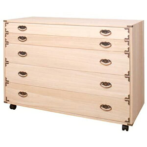 着物たんす【キャスター付 桐 チェスト 隅金具付き 5段 HI-0044】 着物 たんす の通販【送料無料】