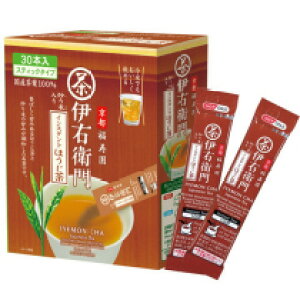 宇治の露製茶 伊右衛門 インスタント ほうじ茶スティック 30本×4箱 762-0065