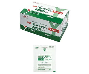 滅菌カットガーゼ プレペイドYカット 75×75mm 1箱(1枚×100袋入) 373533