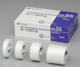 NIICHIBAN(ニチバン)　キープポアA　NO.12　12mm×9m　24巻　微小孔つきポリエチレンサージカルテープ/簡単/ハサミいらず