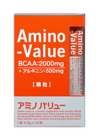 大塚製薬 アミノバリュー サプリメントスタイル 4.5g ×10袋 (1箱) / グレープフルーツ風味 BCAA 顆粒タイプ