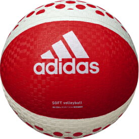 アディダス adidas ソフトバレーボール AVSRY 赤×白 周囲77〜79cm ゴム製