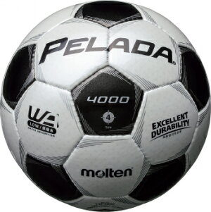 サッカーペレーダ4000土用4号球F4P4000シャンパンシルバー×メタリックブラック