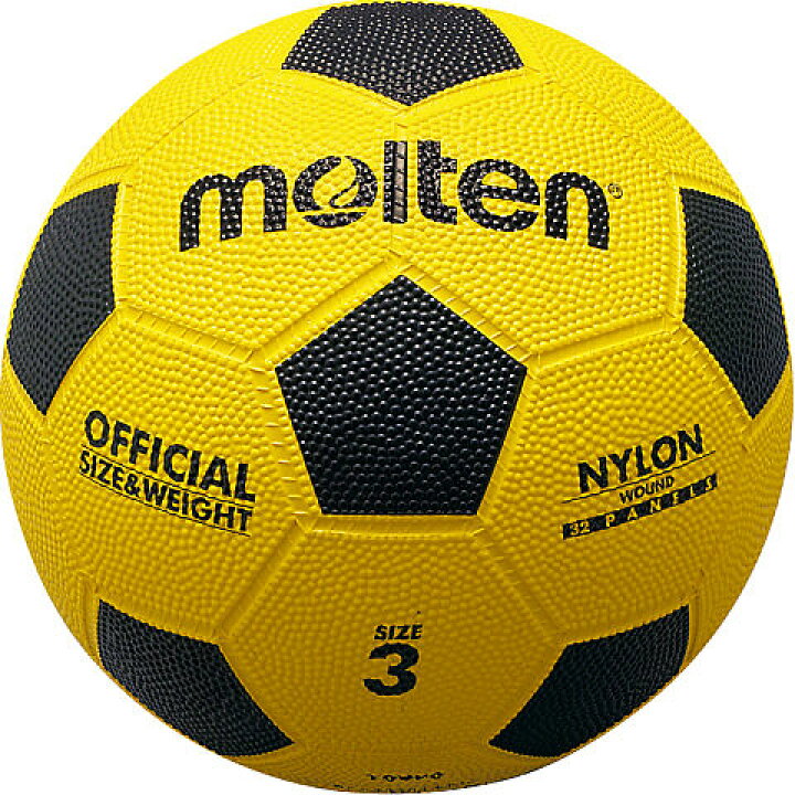 楽天市場 モルテン Molten 亀甲ゴムサッカーボール3号球 F3y ゴム 黄 黒 イエロー幼稚園 小学校低学年用 アスリートタウン