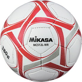 【ネーム加工可】ミカサ MIKASA サッカーボール 軽量5号球 約380g 一般・大学・高校・中学・シニア用 ホワイト/レッド MC512L-WR
