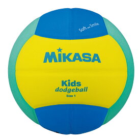 【在庫なし】【ネーム加工可】ミカサ MIKASA スマイルドッジボール 1号 円周約57-59cm 重量約150g EVA(特殊スポンジ)素材 SD10-YLG
