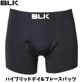 【メール便発送】BLK ハイブリッドデイ&プレースパッツ スパッツ インナー インナーショーツ ショートタイプ メンズ ナイロン ポリウレタン スポーツ ラグビー ウォームアップ トレーニング 練習 吸汗速乾 伸縮性 ブラック BJ25HDPSBK