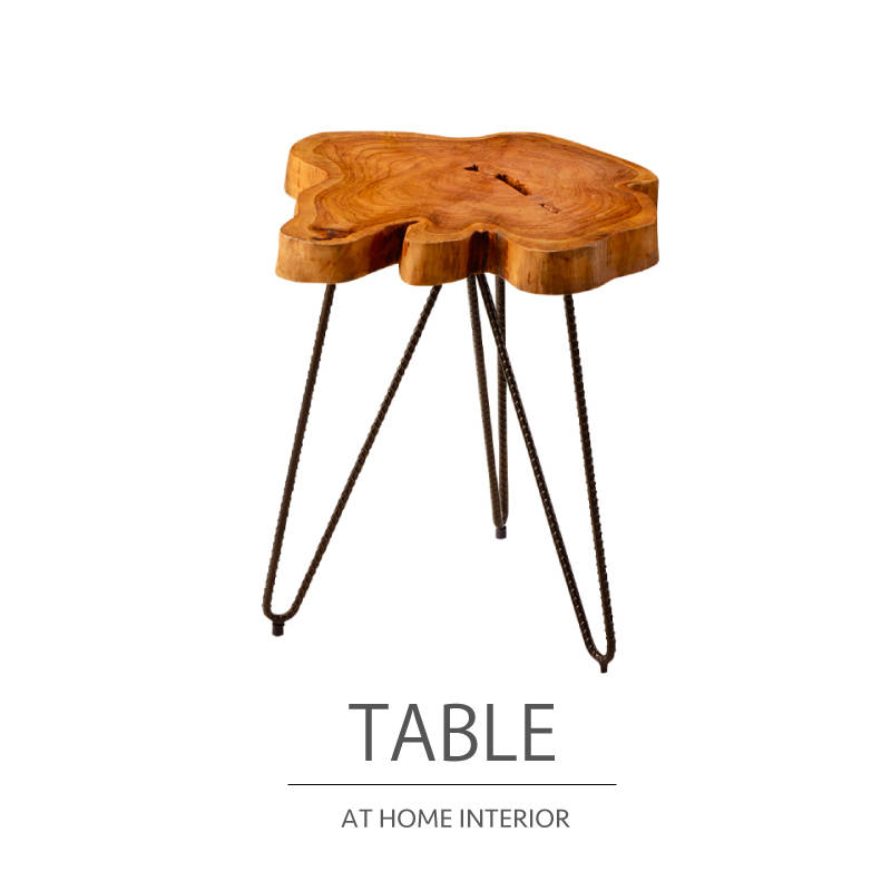 送料無料 サイドテーブル おしゃれ テーブル ヴィンテージ 木製 爆安 SALE開催中 スチール 花台 インダストリアル