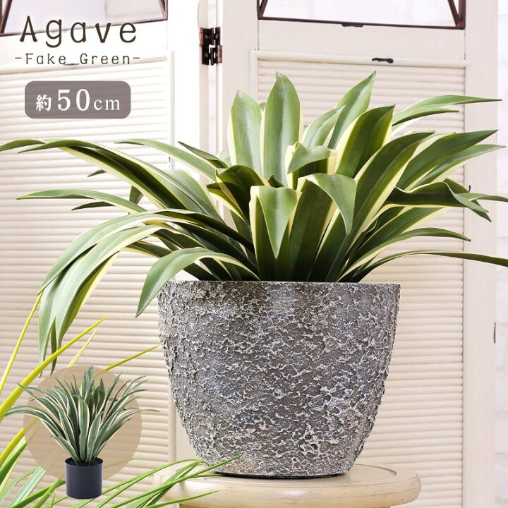 楽天市場 フェイクグリーン アガベ 多肉植物 おしゃれ 人工観葉 観葉植物 インテリア 造花 リーフ アットホームインテリア