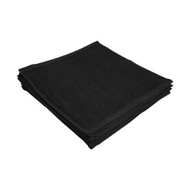 タオル 業務用 ハンドタオル 業務用タオル 10枚 セット ブラック 黒 業務用ハンドタオル プロ用 無地 片面パイル地 サロン 美容室 まとめ買い 90匁 おしぼりタオル 整形外科 施術 エステタオル クリニック