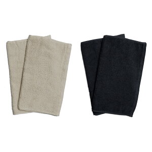 タオル 業務用 250匁フェイスタオル 4枚セット (ベージュ2枚とブラック2枚) 34x85cm サロン エステ 無地 業務用タオル 業務用フェイスタオル メール便 送料無料 整形外科 エステタオル クリニ