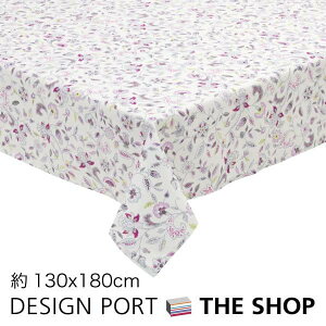 テーブルクロス MINTON (ミントン) ハドンホールグレー 130X180cm 撥水加工 おしゃれ 花柄 上品 かわいい ブランド 使いやすい 川島織物セルコン 送料無料 HM1210