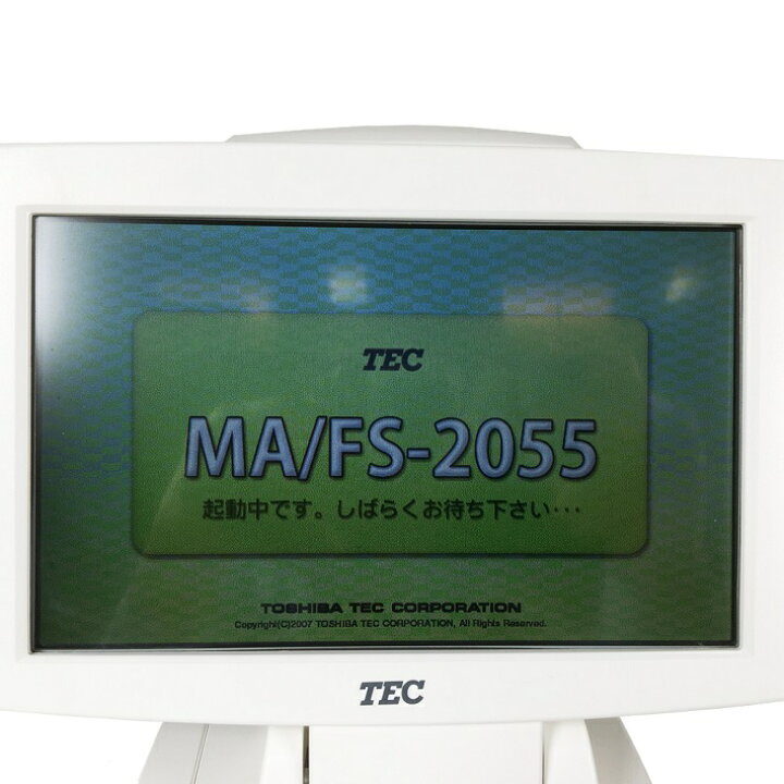 楽天市場】東芝テック MA-2055-V2-R ホワイト POSレジスター タッチ 