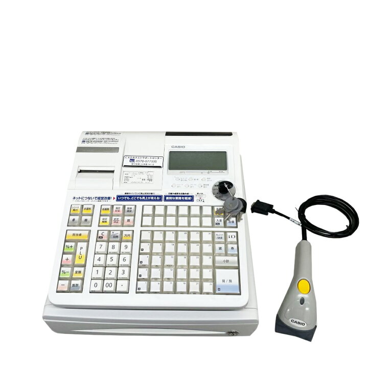 楽天市場】カシオ TE-5500-30S ネットレジ ハンドスキャナー付属 30 