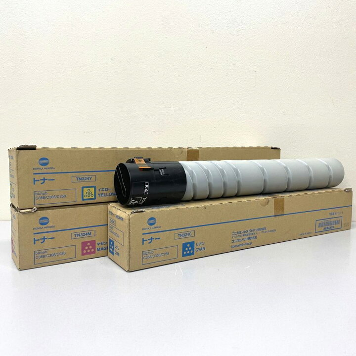 楽天市場】コニカミノルタ 純正トナーカートリッジ TN324 4色セット 
