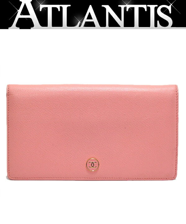 楽天市場】シャネル CHANEL ココマーク 二つ折り 長財布 ピンク ココ  