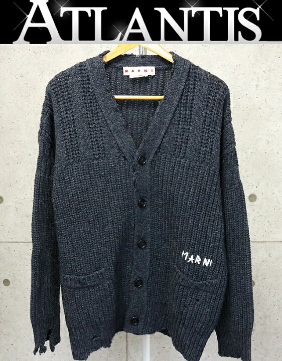 楽天市場】MARNI 銀座店 マルニ 2023 ロゴ刺繍入り カーディガン size 