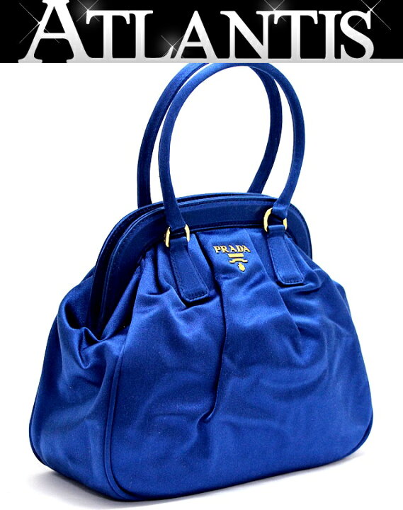 楽天市場】極美品 プラダ PRADA がま口 ハンドバッグ パーティバッグ  