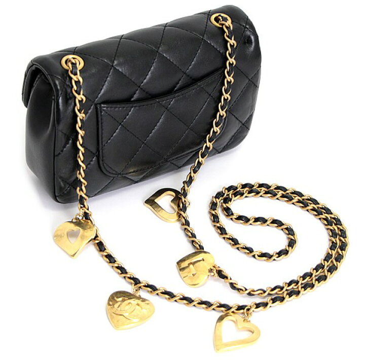 楽天市場】極美品 シャネル CHANEL ミニマトラッセ ハートチェーン 