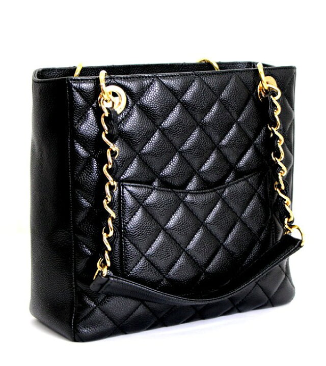 楽天市場】美品 シャネル CHANEL PSTチェーントートバッグ キャビア 
