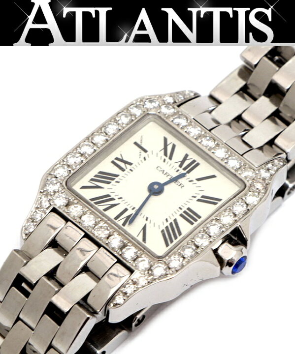 カルティエサントスドゥモワゼルステンレスダイヤ 