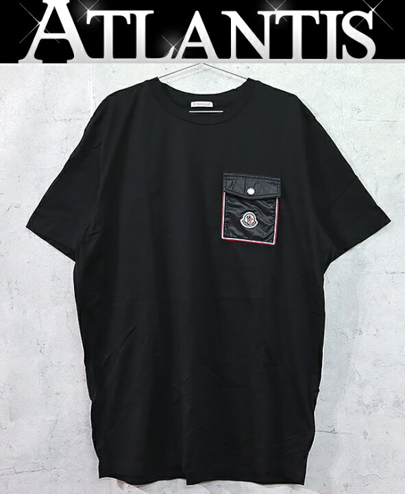楽天市場】【広尾店】美品 モンクレール MONCLER 半袖 Tシャツ ロゴ 黒 