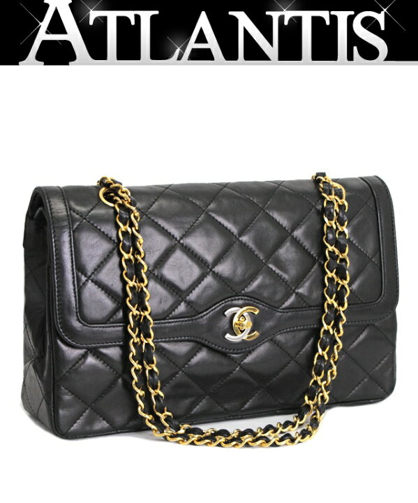 楽天市場】美品 シャネル CHANEL マトラッセ パリ限定 Wフラップ  