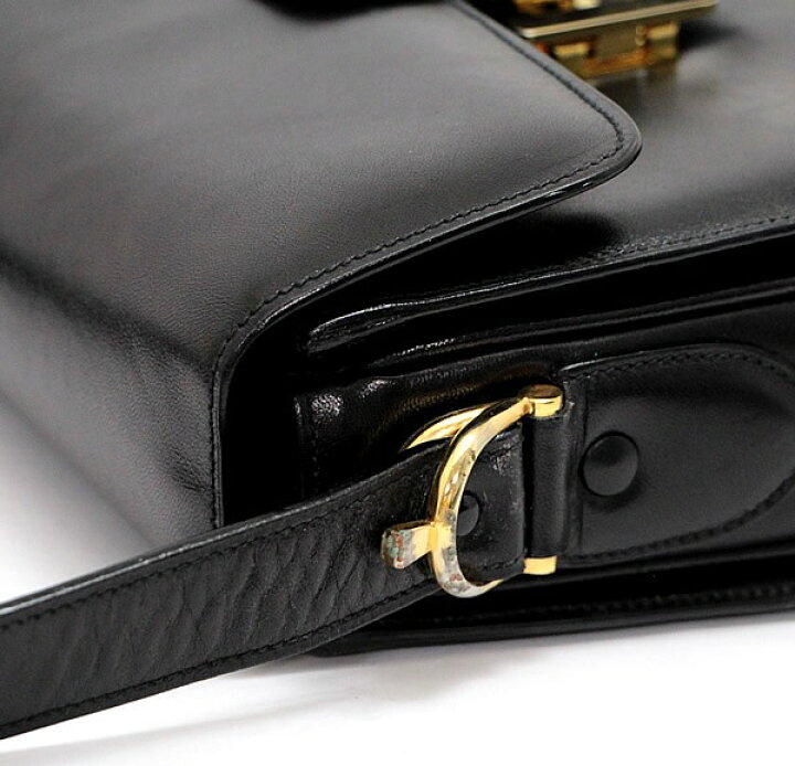 楽天市場】セリーヌ CELINE ヴィンテージ 馬車金具 ショルダーバッグ 