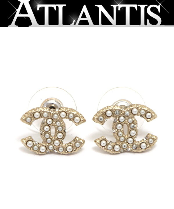 楽天市場】美品 シャネル CHANEL ココマーク パールピアス スモール  