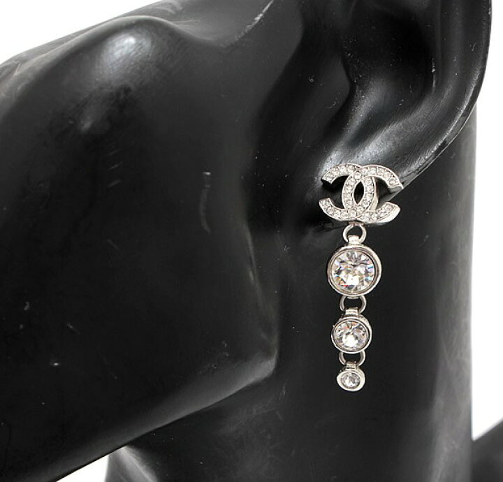 楽天市場】美品 シャネル CHANEL きらきらココマーク ラインストーン 