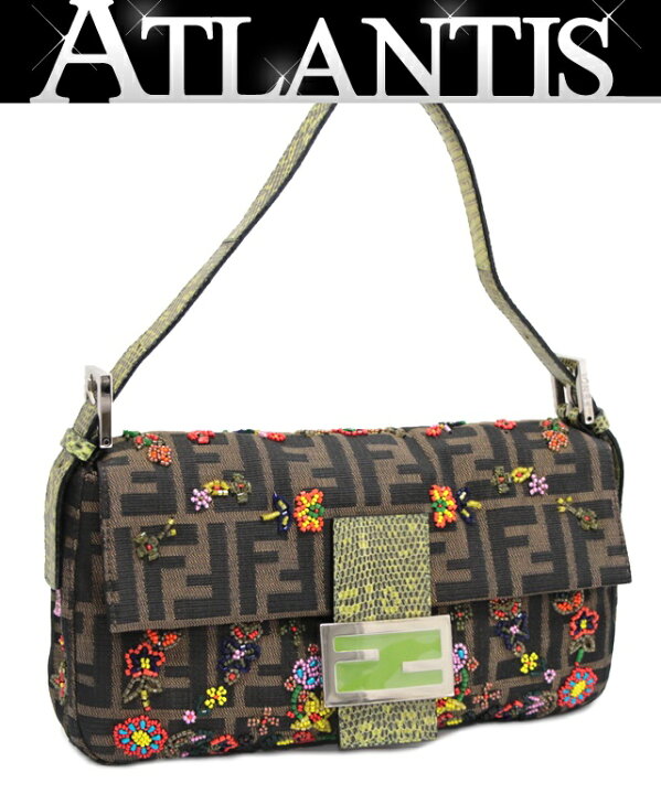 楽天市場】美品 フェンディ FENDI マンマバケット ビーズ ハンドバッグ  