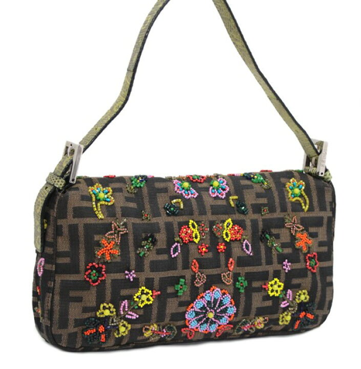 楽天市場】美品 フェンディ FENDI マンマバケット ビーズ ハンドバッグ  